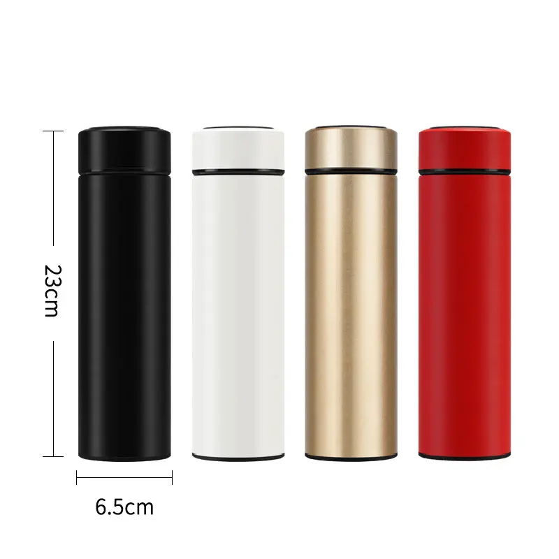 

Portable High-End Stainless Steel Vacuum Cup Creative Smart Insulation Bottle Student High-Value Accompany Bring Own Thermos Mug