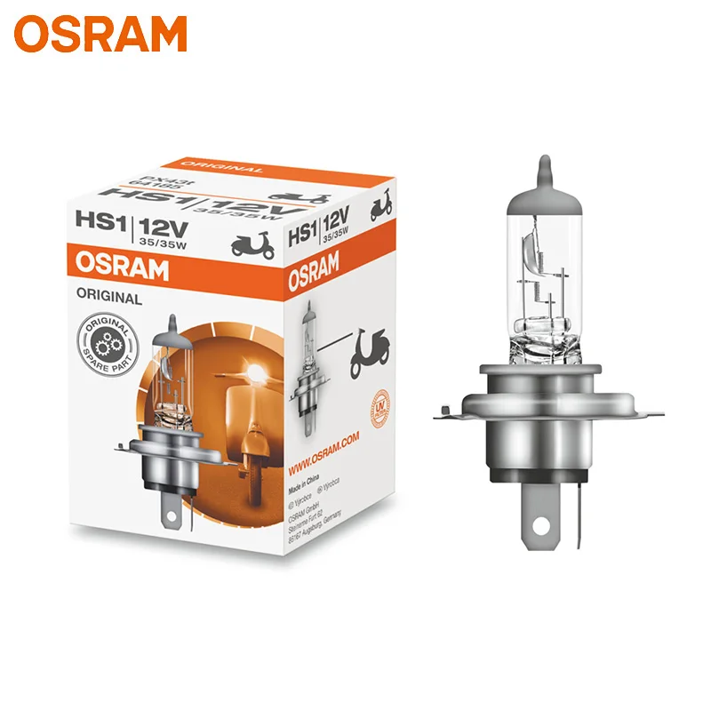

OSRAM HS1 12V 35/35W PX43t CLASSIC Motor Halogen Headlight Original Bulb 3200K Light Standard Motorcycle Lamp ECE (1pc)