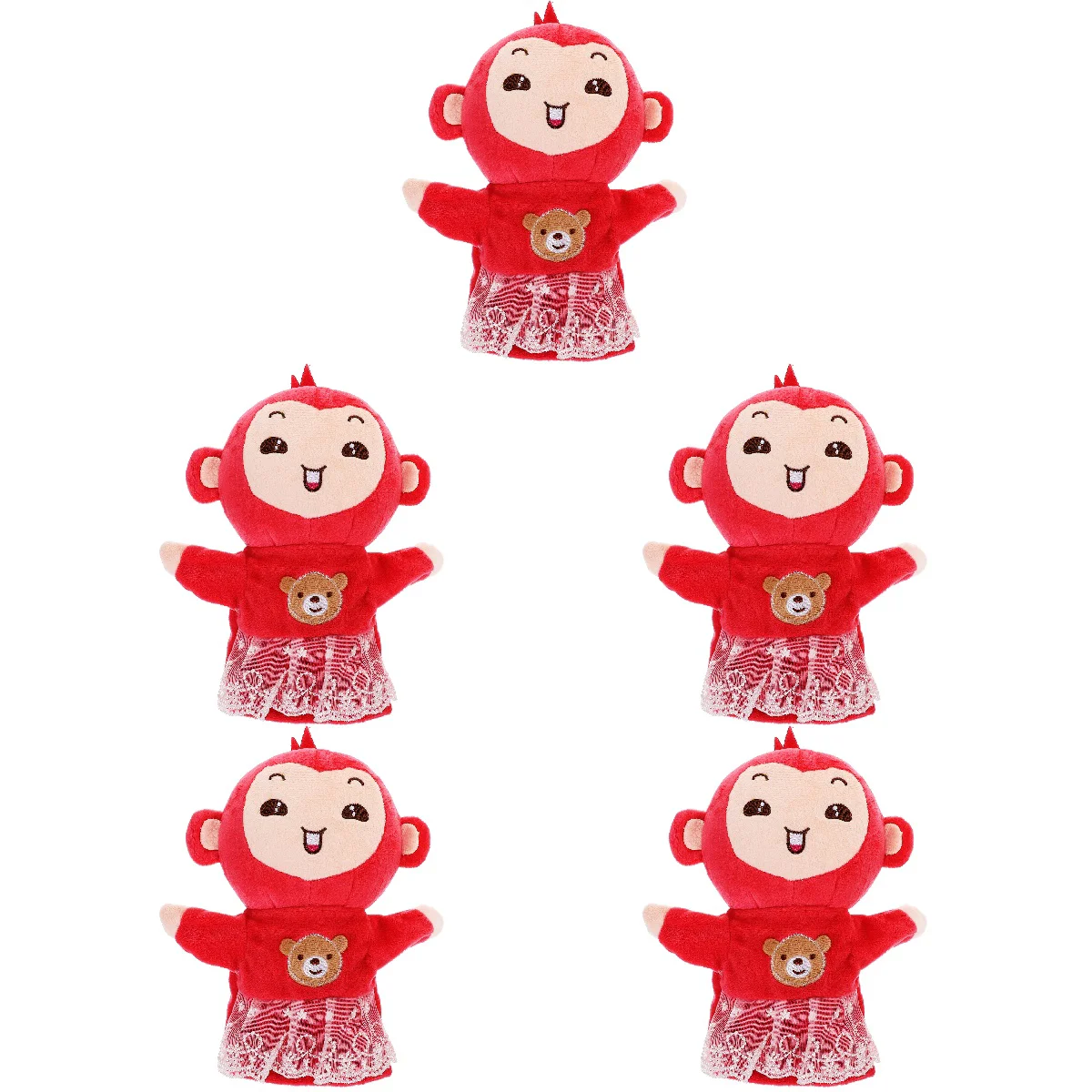 

5 Count Hand Puppet Early Education Toy Monkey Toys Cute Plush Interactive Kids Cartoon Finger Puppets Animals Toddler Stuffed