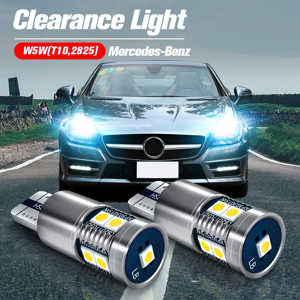 

2pcs LED Clearance Light Parking Lamp Bulb W5W T10 Canbus For Mercedes-Benz CL203 C209 A209 C219 W211 W212 A207 C207 S211 S212