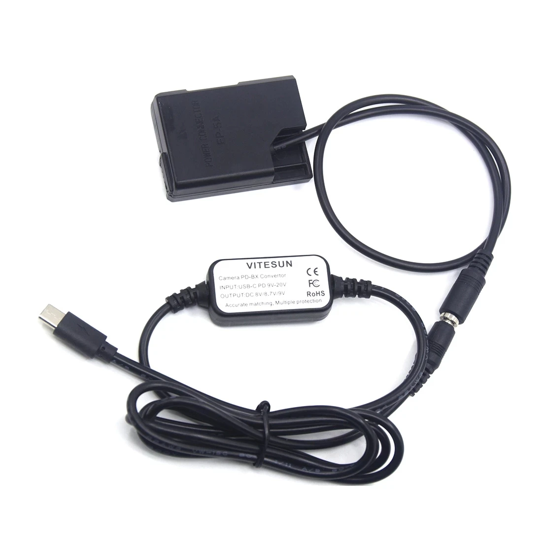 Кабель постоянного тока USB C и соединитель EN - 5A EL14 Nikon P7000 P7800 D3200 D3300 D3400 D5100 D5200 D5300 D5500