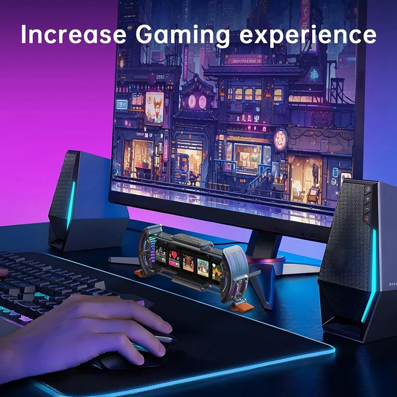 Цифровые часы для игровой настройки с управлением через приложение Smart Wi-Fi Connect