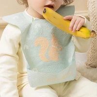 practical adorable non woven fabric outdoor travel baby feeding saliva towel disposable bibs disposable saliva towel 20pcs