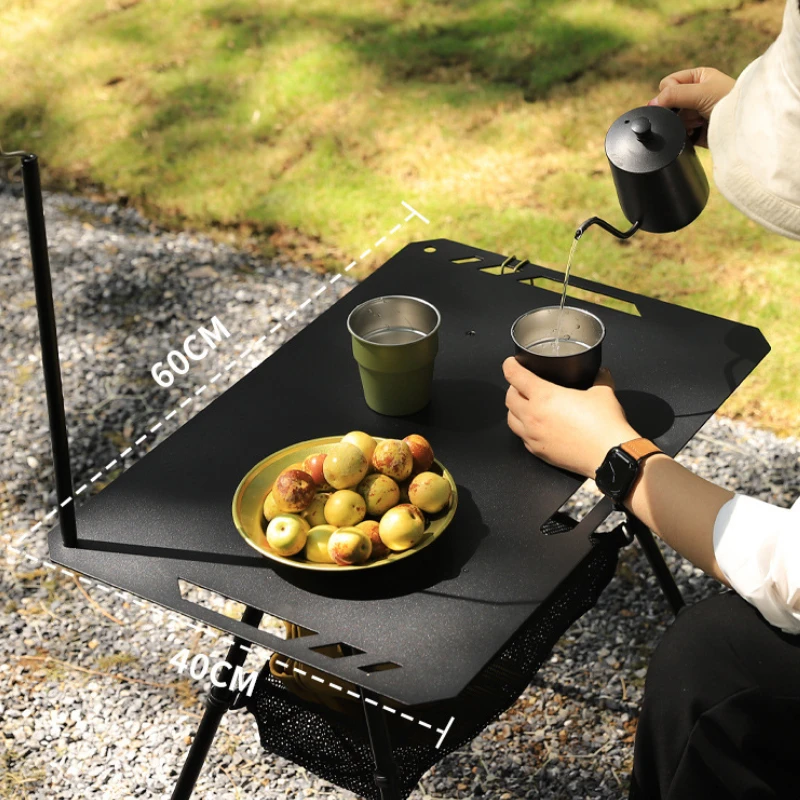 Уличный складной портативный стол ультратонкий регулируемый столик из