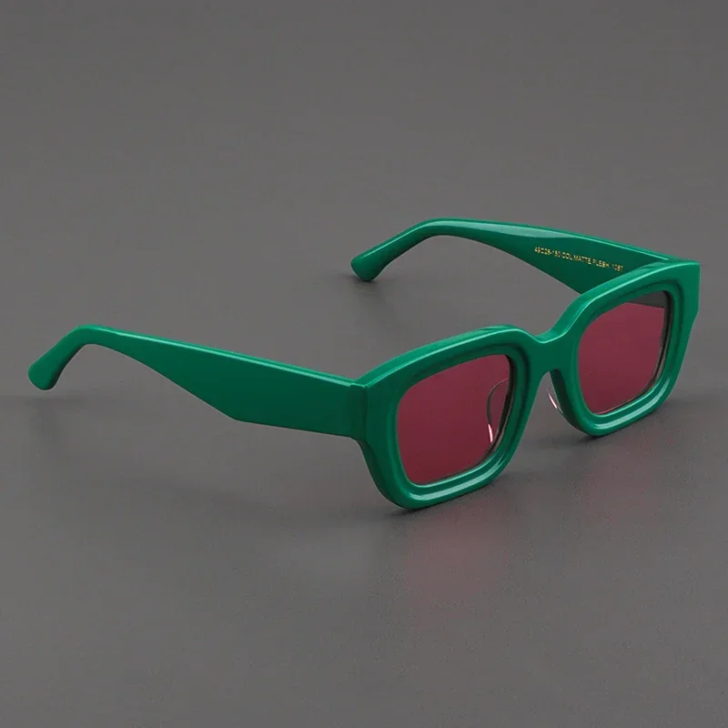 Солнцезащитные очки для мужчин и женщин UV400 ацетатные с зеленым циферблатом