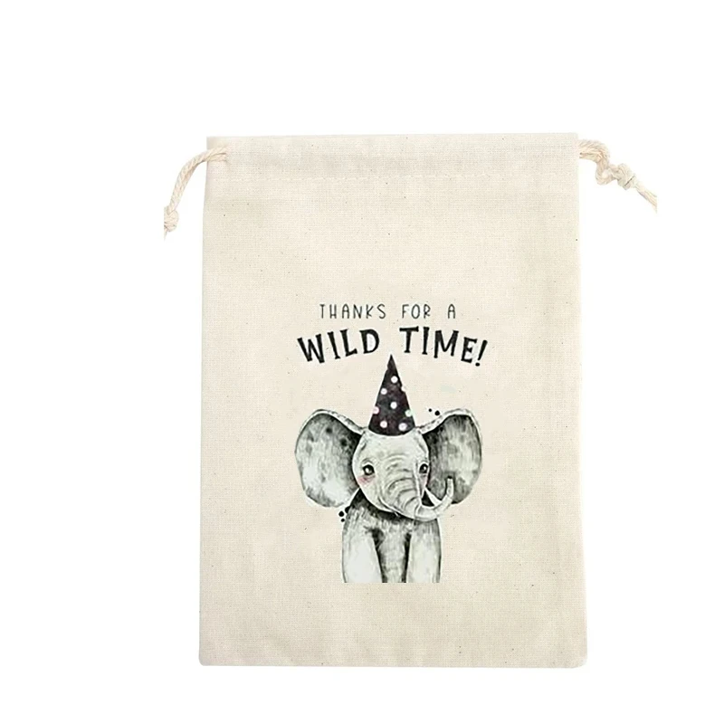 Подарочные пакеты в виде животных 5 шт. тематические джунгли сафари зоопарк