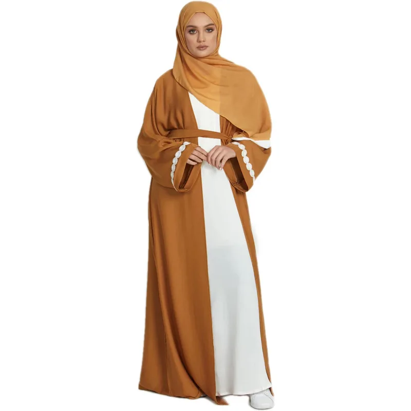 Muslim Long Dress Women Abaya Middle East Dubai Jalabiya Cardigan Robe Tunique Femme Musulman Abaya Kimono
