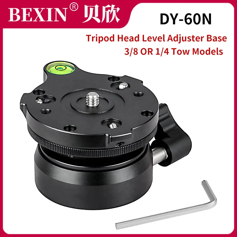 Video Tripod Head Level Adjuster Base Half Ball with Offset Bubble
Level Tripode Quick Release Mount Adapter For DSLR Cameras