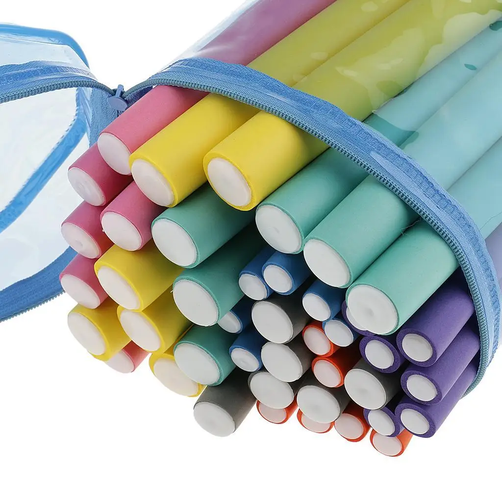 42 шт. мягкие бигуди Bendy Twist пенопластовые роликовые стержни для салона