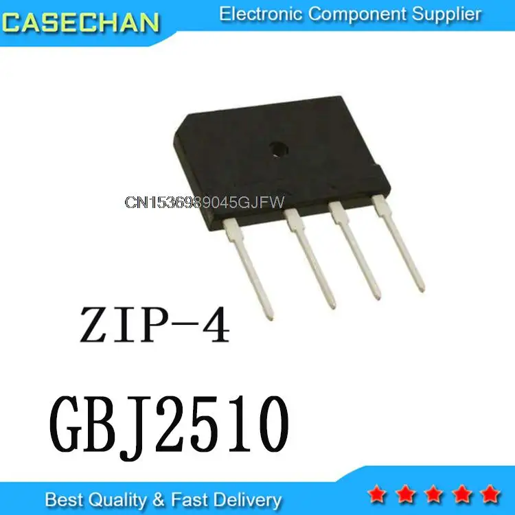 5 шт GBJ2510 GBJ2508 GBJ2506 25A 1000 В/800 в/600 В ZIP-4 | Электронные компоненты и принадлежности