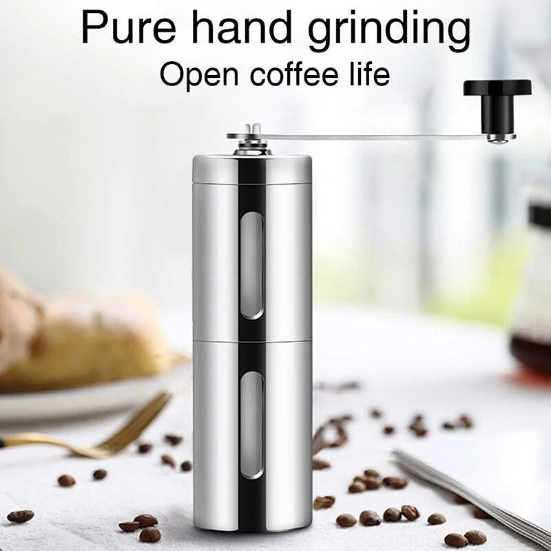 

Metal Coffee Grinder Stainless Steel Manual Handmade Coffee Bean Burr Grinders Mill Kitchen Coffee Tool Crocus Grinders