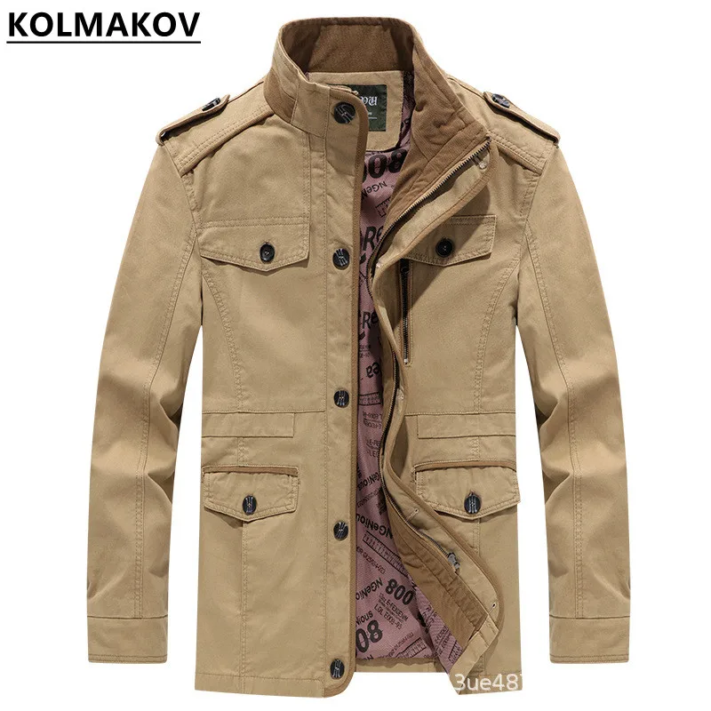 

Новинка Осень/Зима 2022, мужской классический модный подходящий ко всему однотонный тренчкот, мужской повседневный облегающий высококачеств...