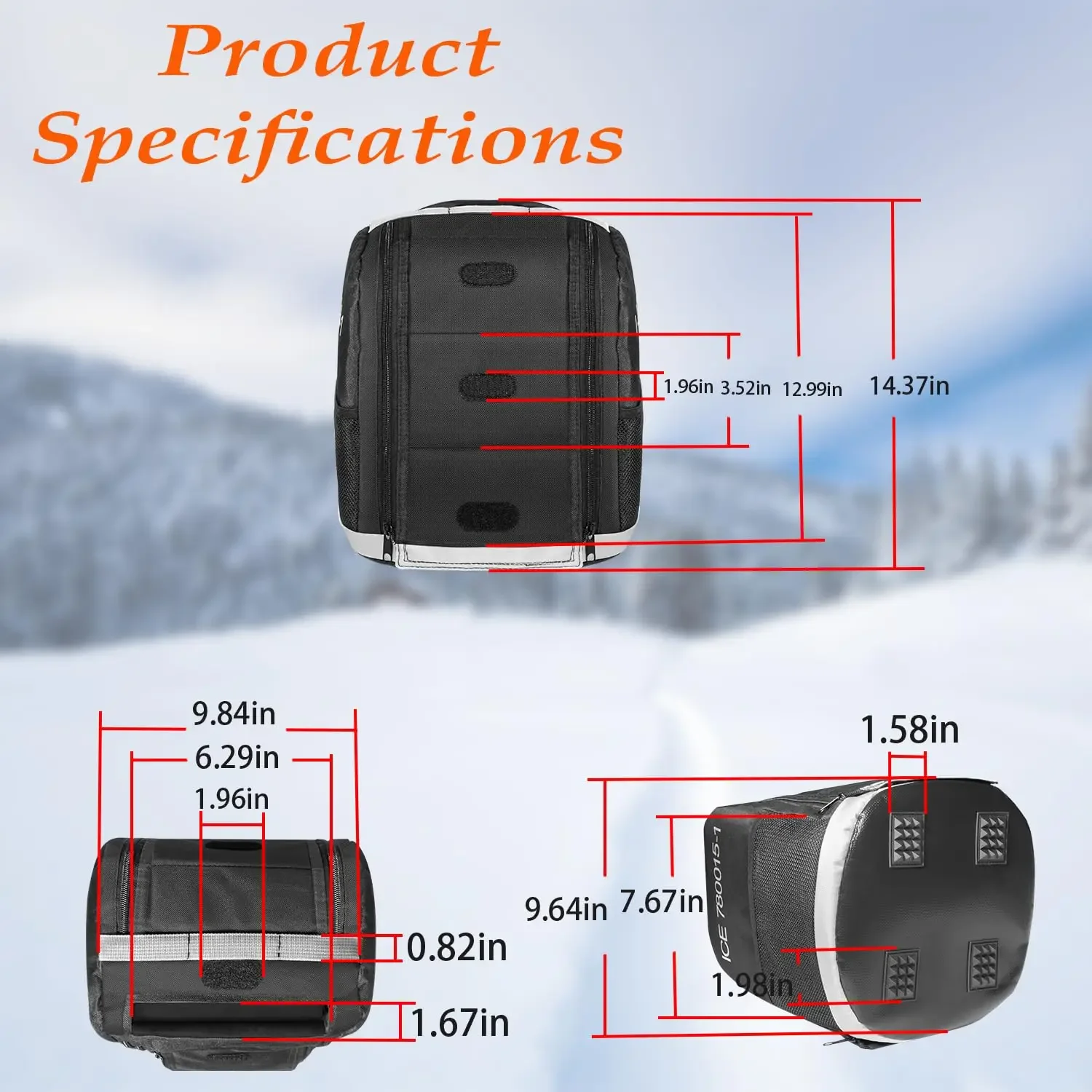780015-1 CC ледяная Мягкая двусторонняя переноска фотовспышки без шаттбола для всех