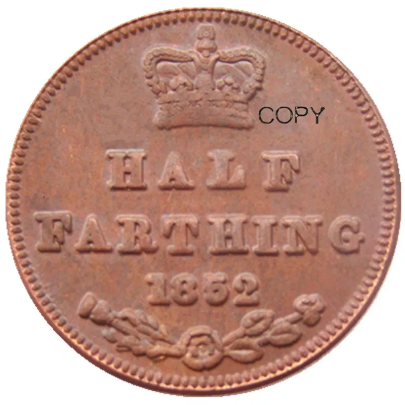 

1852 английская Великобритания/цейлонская Виктория половина фарет копия монеты