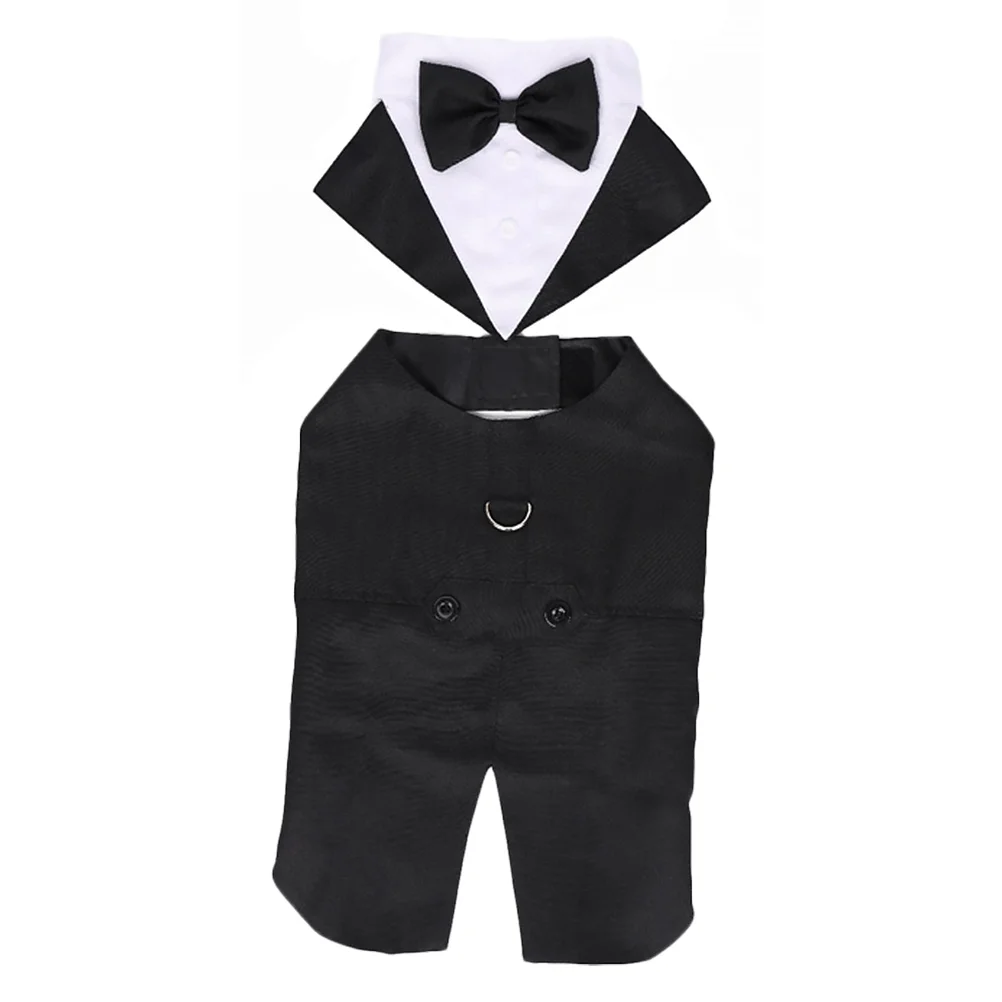 

Dog Pet Suit Dogs Clothes Tuxedo Outfits Wear Wedding Puppy Shirts Winter Tux Formal Elegant Bandana Set Costume Weddings