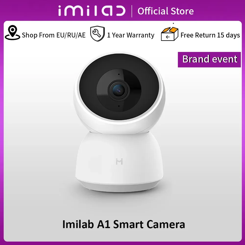 

NEW2023 IMILAB A1 IP Camera 2K 1296P WiFi Camera MI Home Security Camera CCTV Vedio Surveillance Camera Baby Monitor Global Vers