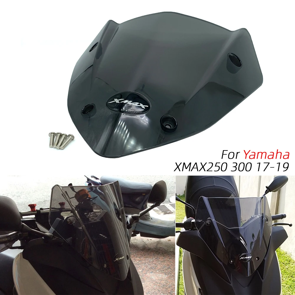 

REALZION Modified Motorcycle Windscreen Windshield Wind Screen Deflectors For Yamaha XMAX250 XMAX300 XMAX 300 250 2017-2019 2018