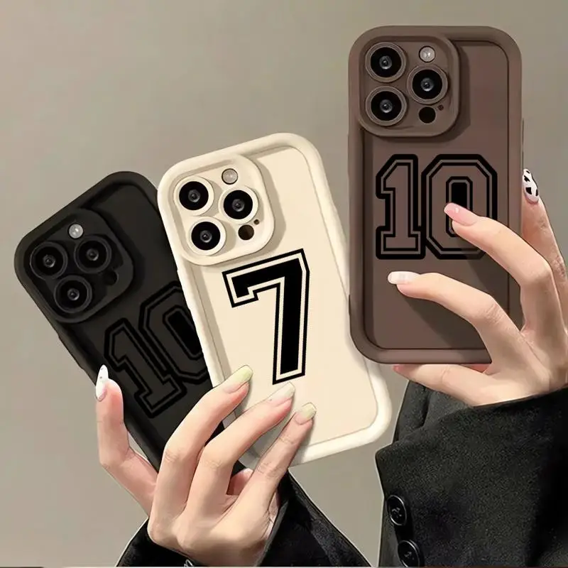 phone cases for Apple iPhone 15 13 14 12 11 Pro Max XS 7 XR 14Plus 8 X Angel Eye Ladder funda Cover Basketball Numbers 10 30