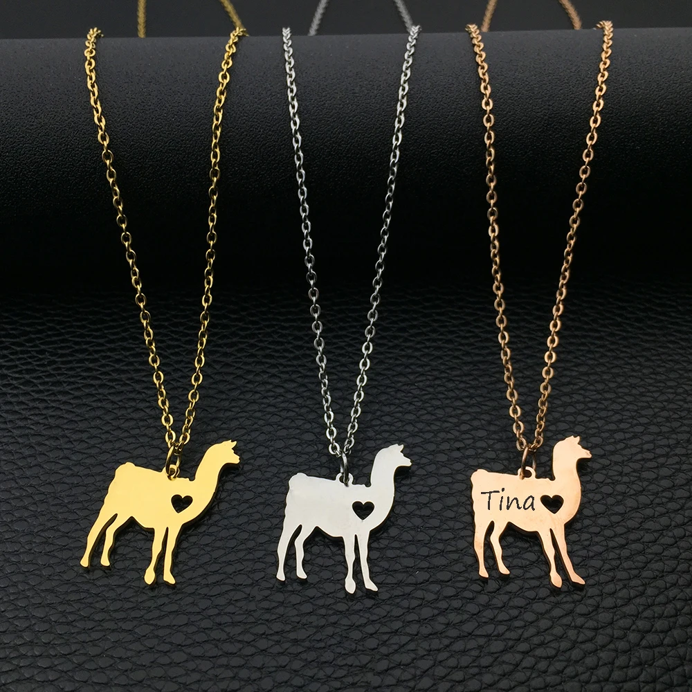 

Ожерелье с ламой, забавный подарок для домашних животных, подарок на день матери, любой текст, принимаем прямые поставки YP6033