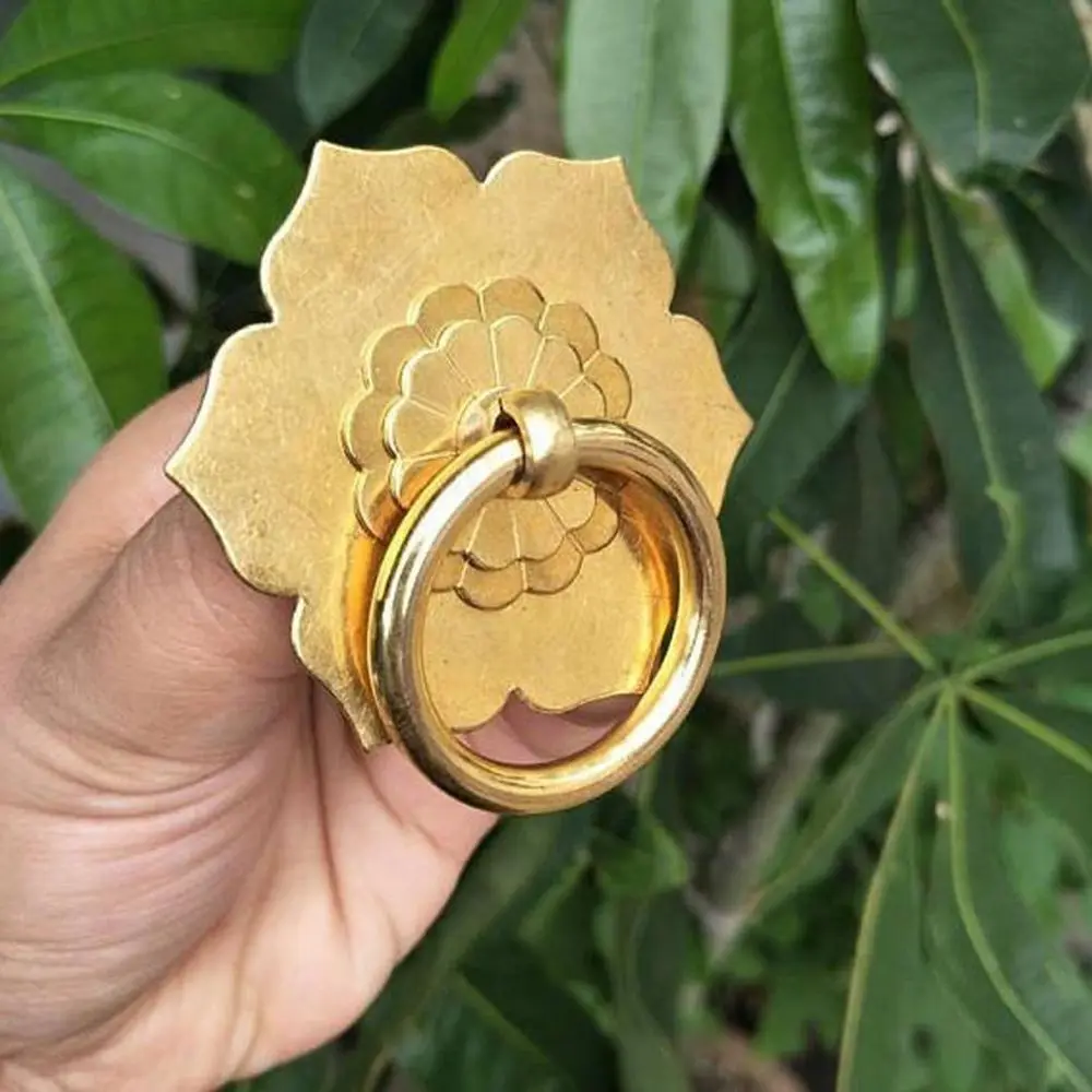 Античная бронзовая латунная ручка ящика, задняя пластина, ручки с кольцом, ручки для комода, дверные ручки кухонного шкафа, ручки