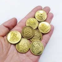 eight buddhist bodhisattva gold plated coins gift lucky challenge coins feng shui