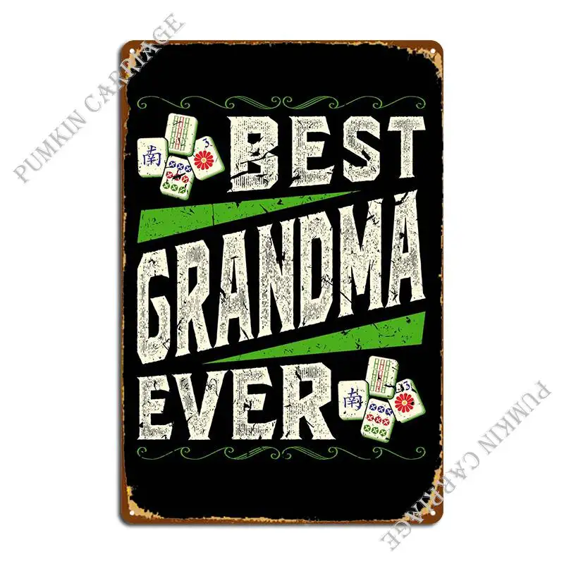 

Mah металлический знак бабушка, игрок Чен, настенная пещера, Настенная роспись, печать кинотеатра, жестяной знак, плакат