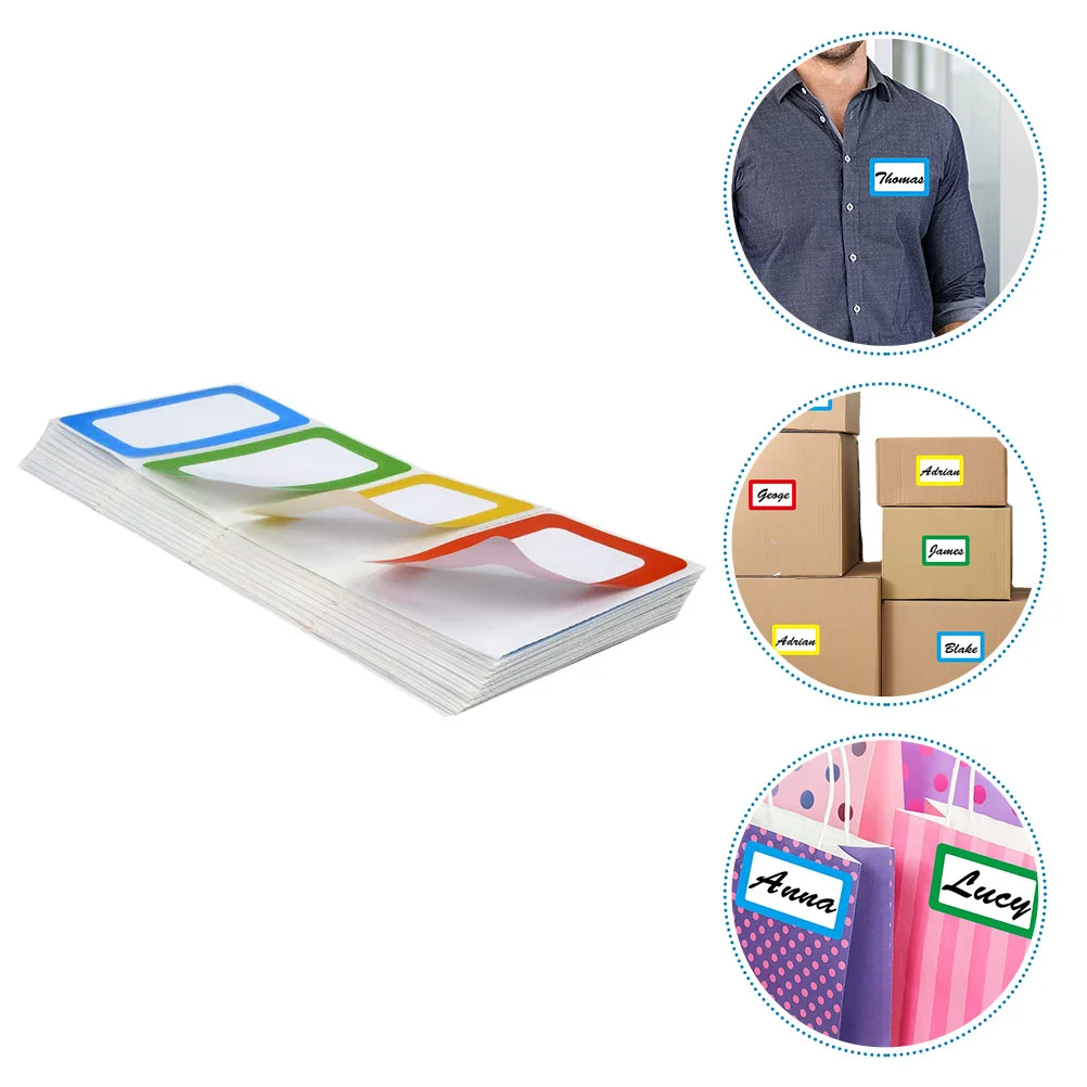 

200 Pcs Food Tags Tags Stickers Students Notes Classified Marking Copper Plate Small Labels Baby