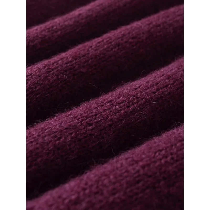 TRAF ZR уютные свитера женский осенний свитер трикотаж пуловеры с длинными рукавами