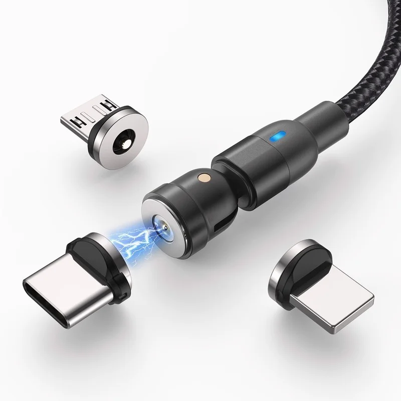 CQXSMAX single Pin Round Magnetic Cable Plug Type C Micro USB Plugs Phone Magnet Charger For iPhone Charging No |