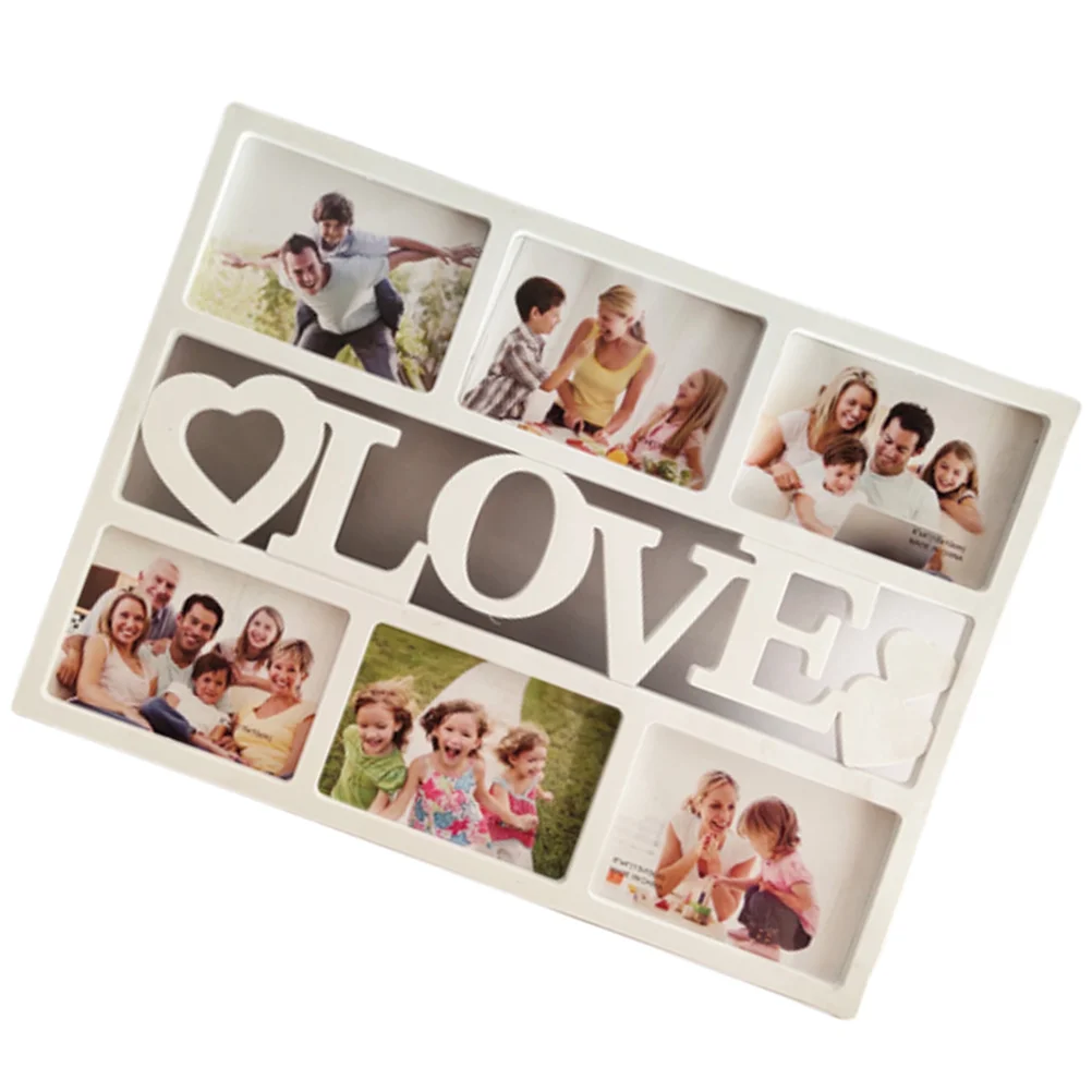 

Family Photo Frame Plastic Collage Picture Frame Love Photo Frame Displays Six 6 inch Pictures