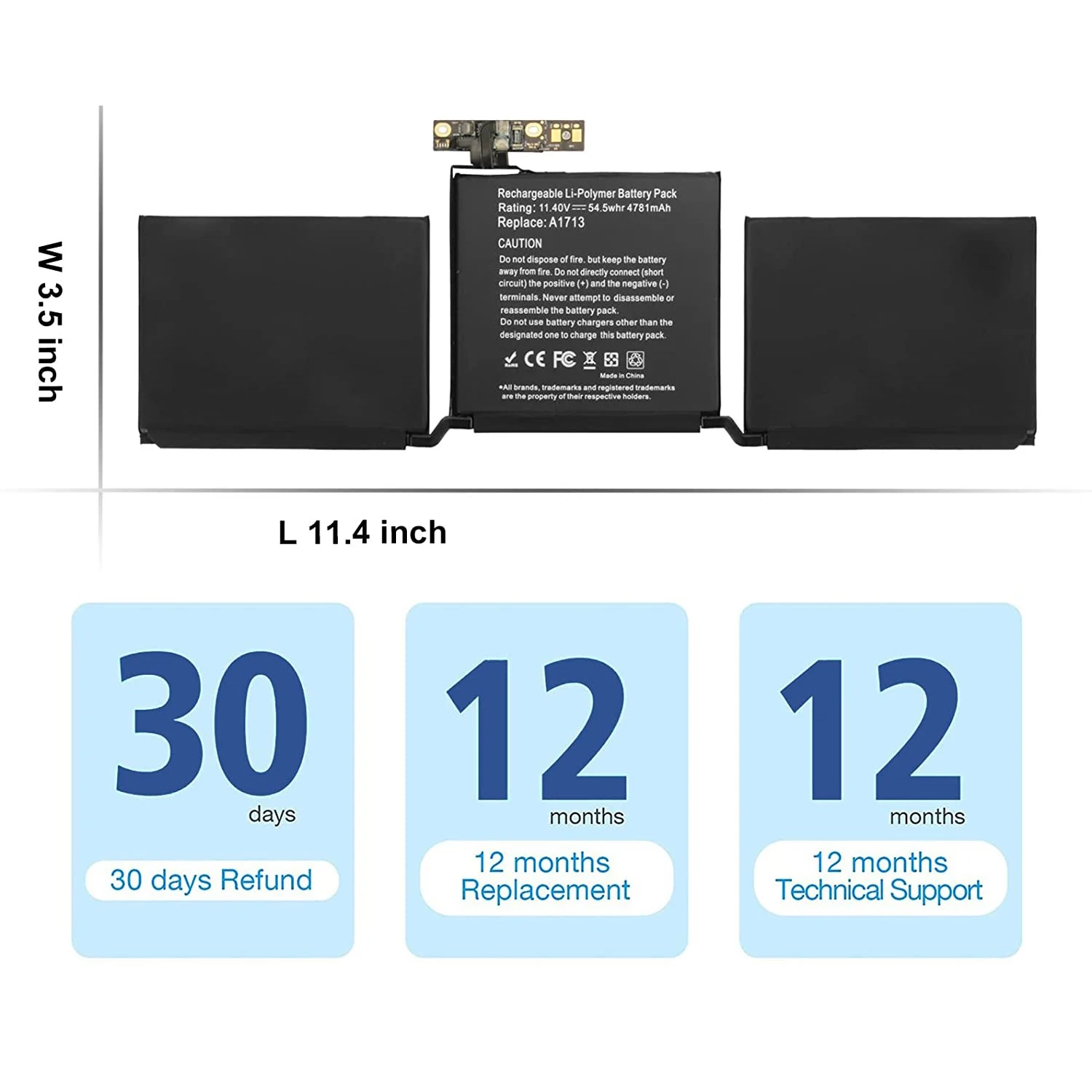 Рисунок 5 - Аккумулятор A1713 для ноутбука Apple MacBook Pro
