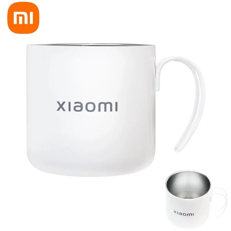 

Кофейная кружка Xiaomi из нержавеющей стали, 400 мл, портативная Термокружка, капельница, дорожный стакан, кувшин, чашки для молока, чая для дома, ...