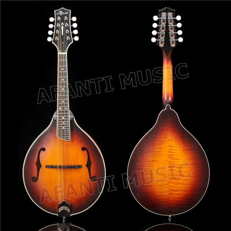 

Afanti Solid Spruce top / Solid Flamed Maple Back & Sides / Afanti A Mandolin (AMD-716)