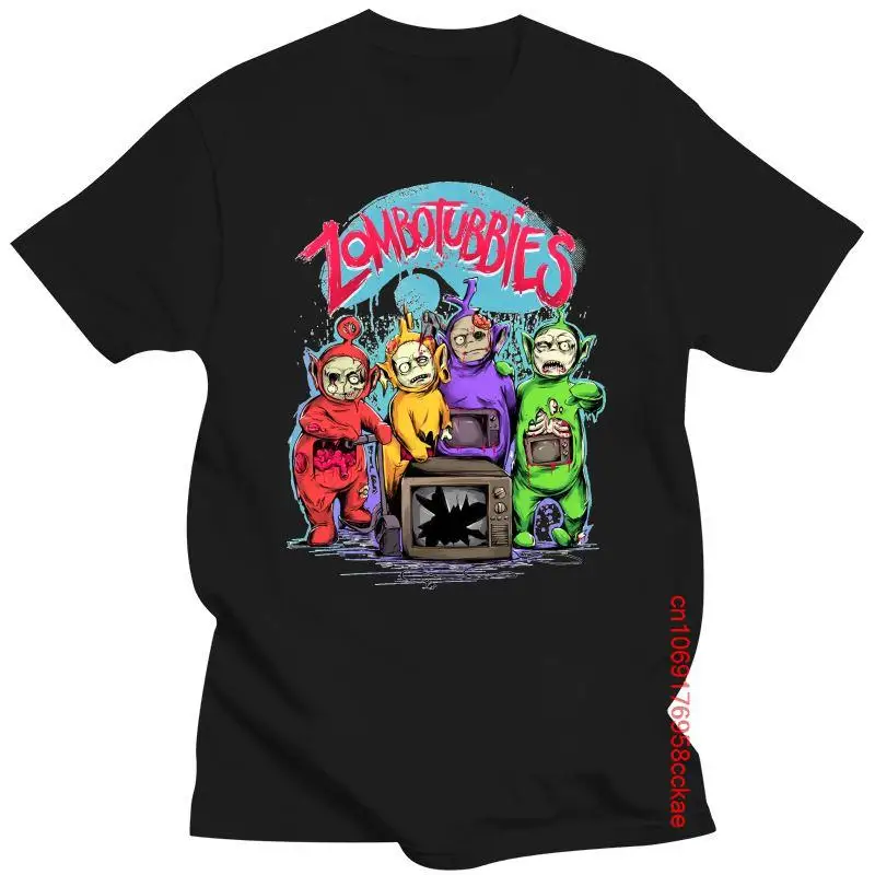 

New Men Hip-hop T Shirt Zombotubbies Teletubbie Women T-Shirt