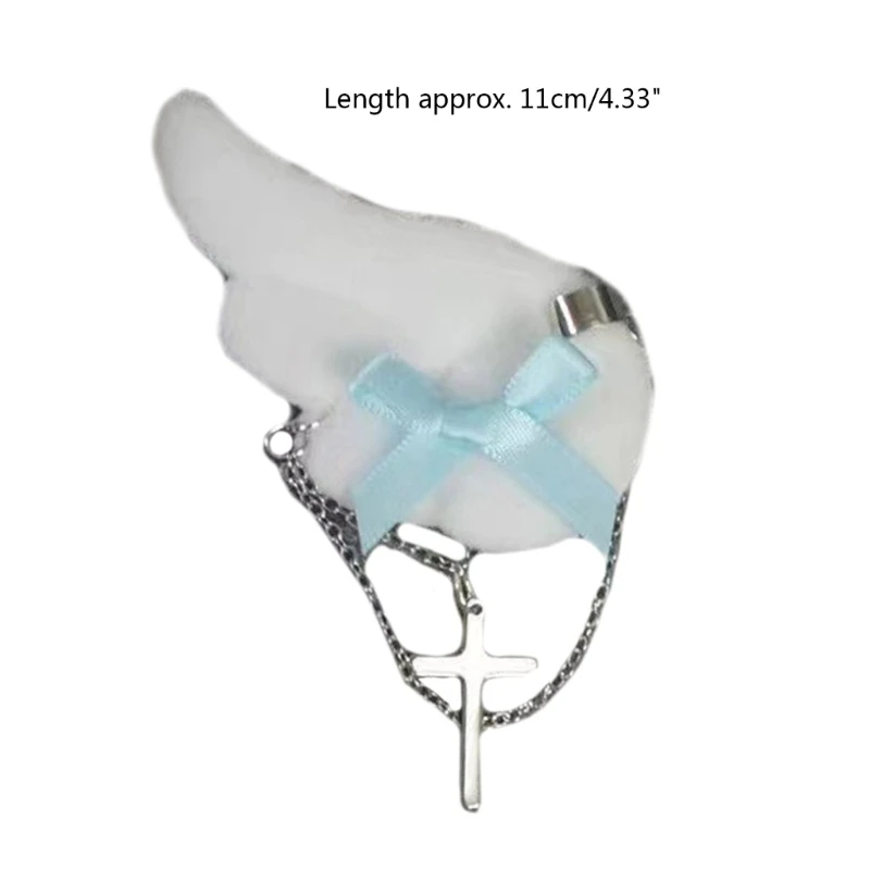 Заколки для волос с бантом и крылышками подвеска-заколка Y2K аксессуары девочек