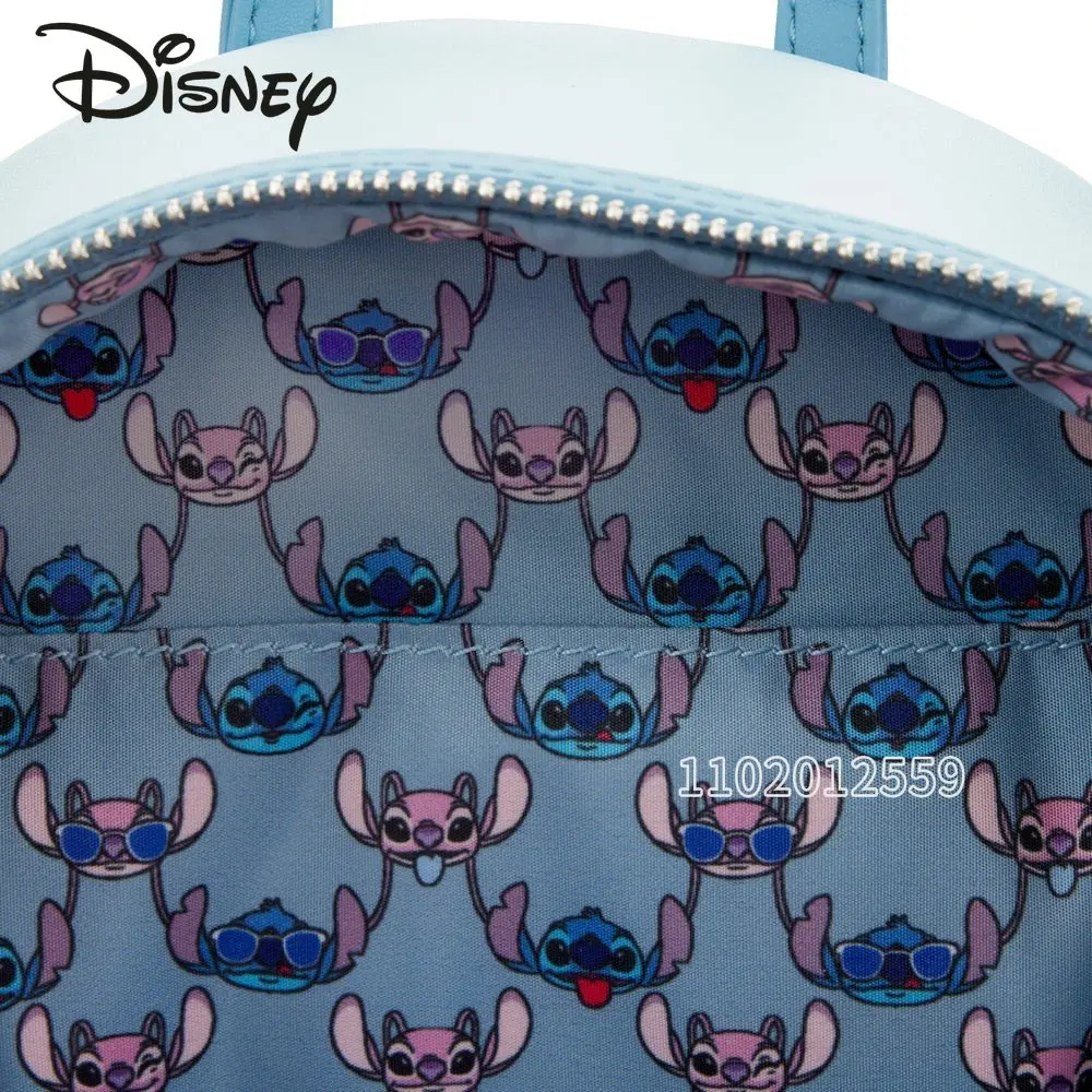 Disney Stitch 2023 New Women's Backpack Luxury Brand Mini Casual Backpack High Quality Cartoon 3D Cute Children's Schoolbag