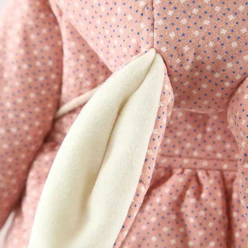 Зимняя Детская куртка из хлопка с флисовой подкладкой и сумка принтом Love