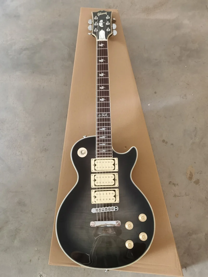 

Classic face Ace electric guitar, Flame maple top,Fingerboard "frehley" inlay, three-piece pickup