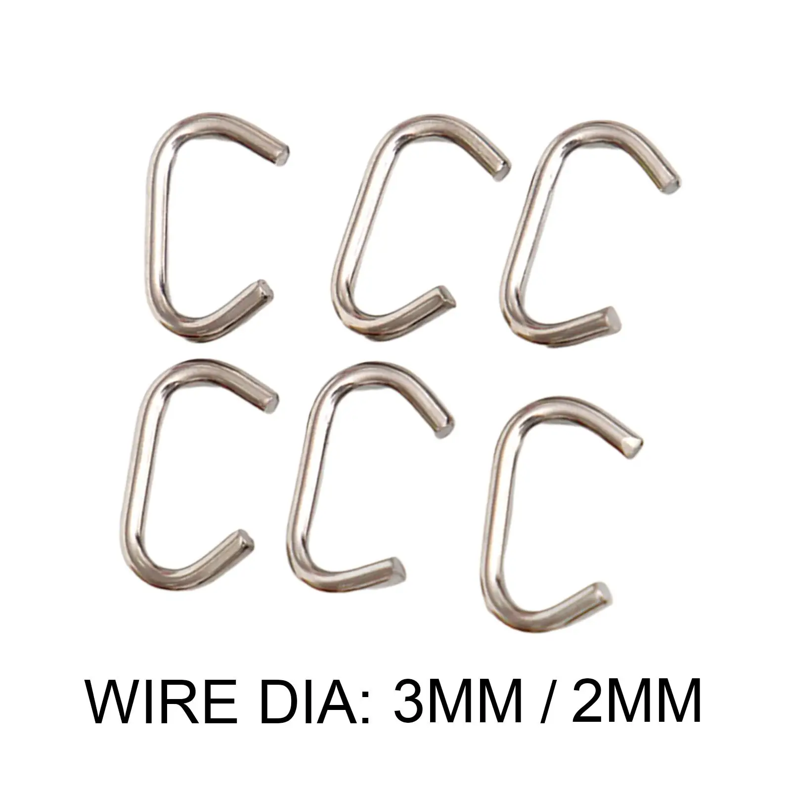 

6PCS Scuba Diving Stainless Steel Clip Bungee Rope Holder Diving Snorkel Attachment Buckle