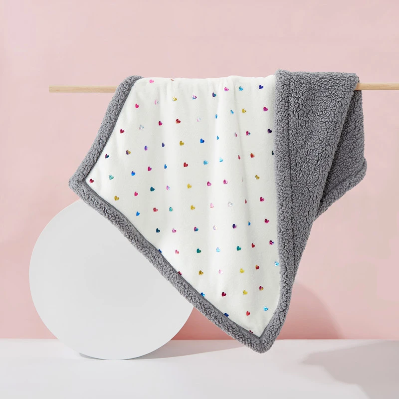 Фланелевое Двухслойное одеяло для новорожденных Пеленальное покрывало