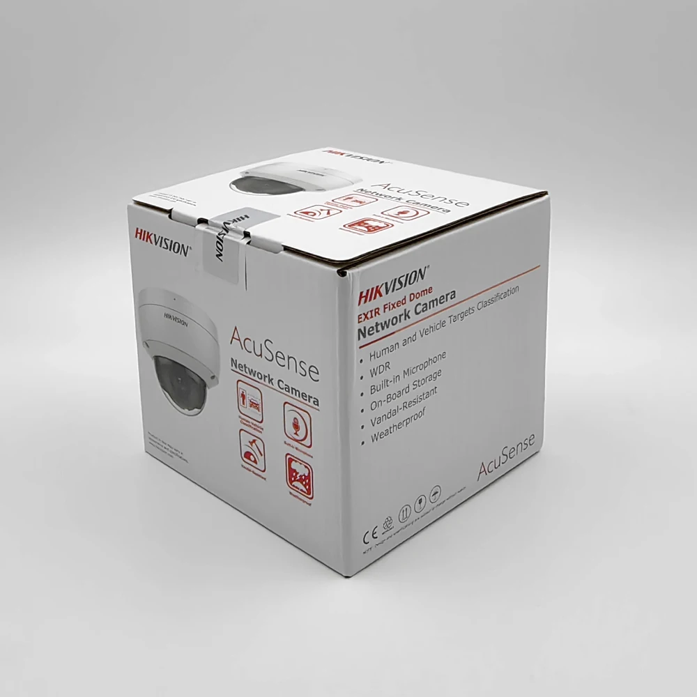 Hikvision DS-2CD2143G2-IU 4MP POE IR IP67 IK10 AcuSense Встроенный микрофон Фиксированная купольная