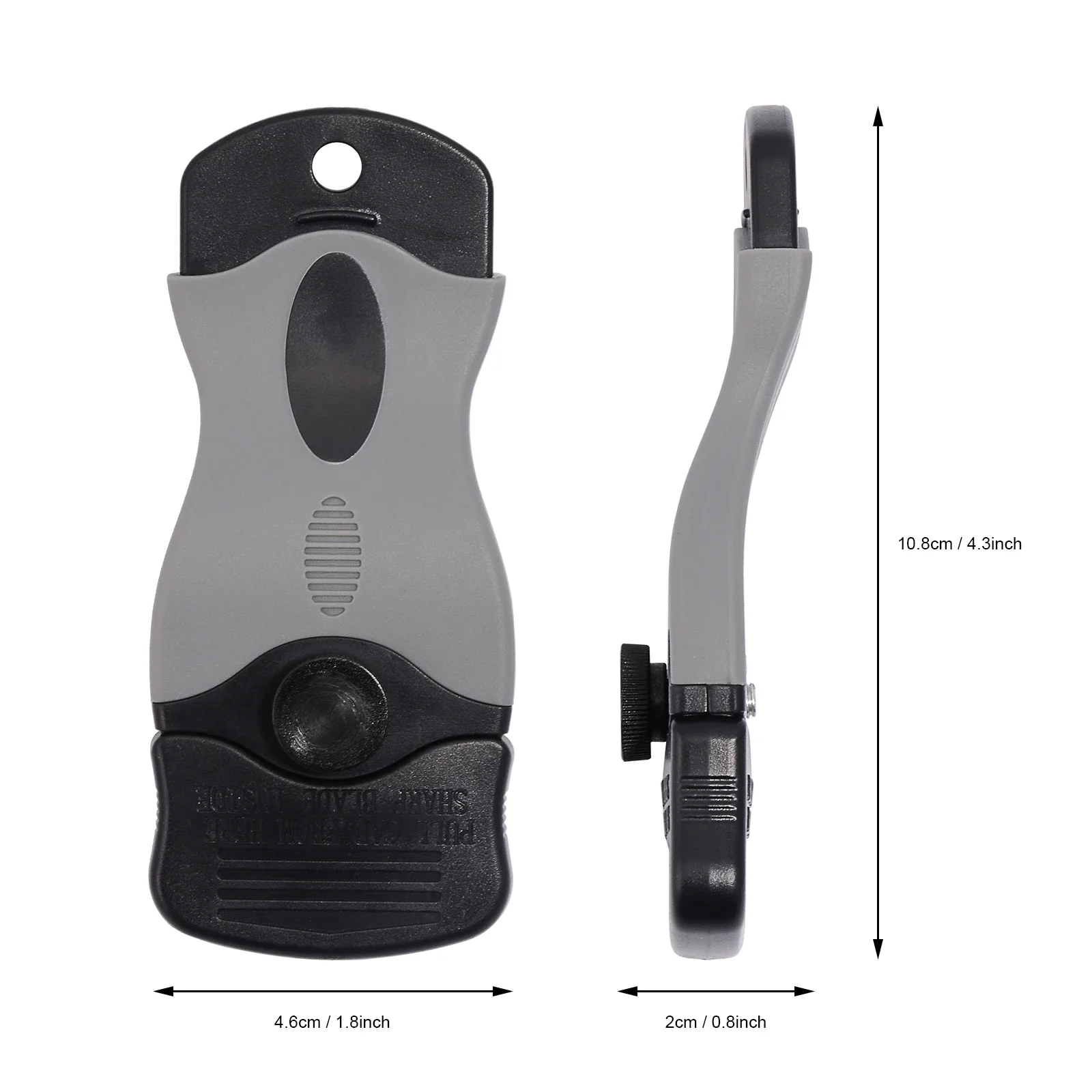 100 шт. пластиковое лезвие + черно-оранжевая бритва скребок для очистки грязи