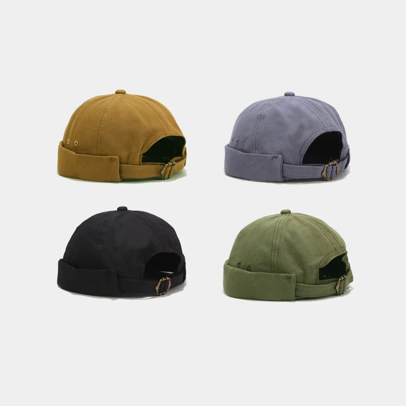

Hat Female British Style Autumn Winter Retro Brimless Skullcap Korean Style All-Match Light Board Chinese Landlord Hat