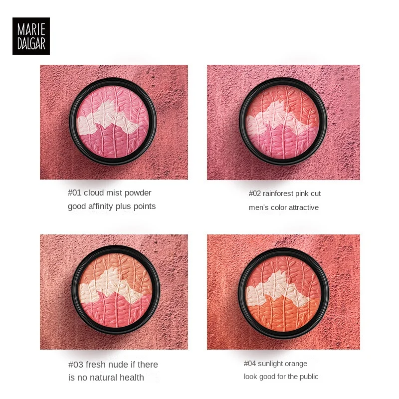 Трехцветные Румяна YY для девушек розовые румяна пудра фотографий