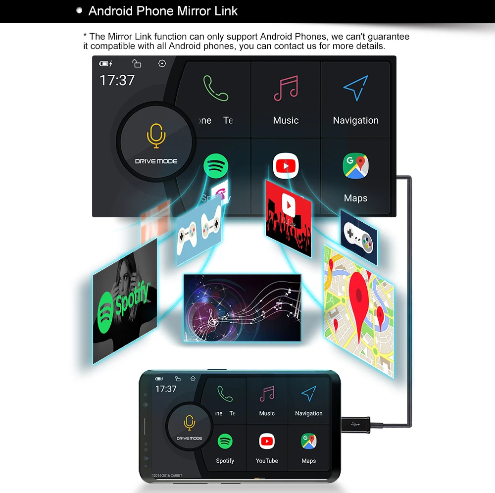 $141.75 JUNHUA 2 Din 7 Inch Car Radio DVD GPS Bluetooth Autolink DAB+ Navigation For VW Passat B6 Polo 6r Golf 5 6 Tiguan Skoda Seat