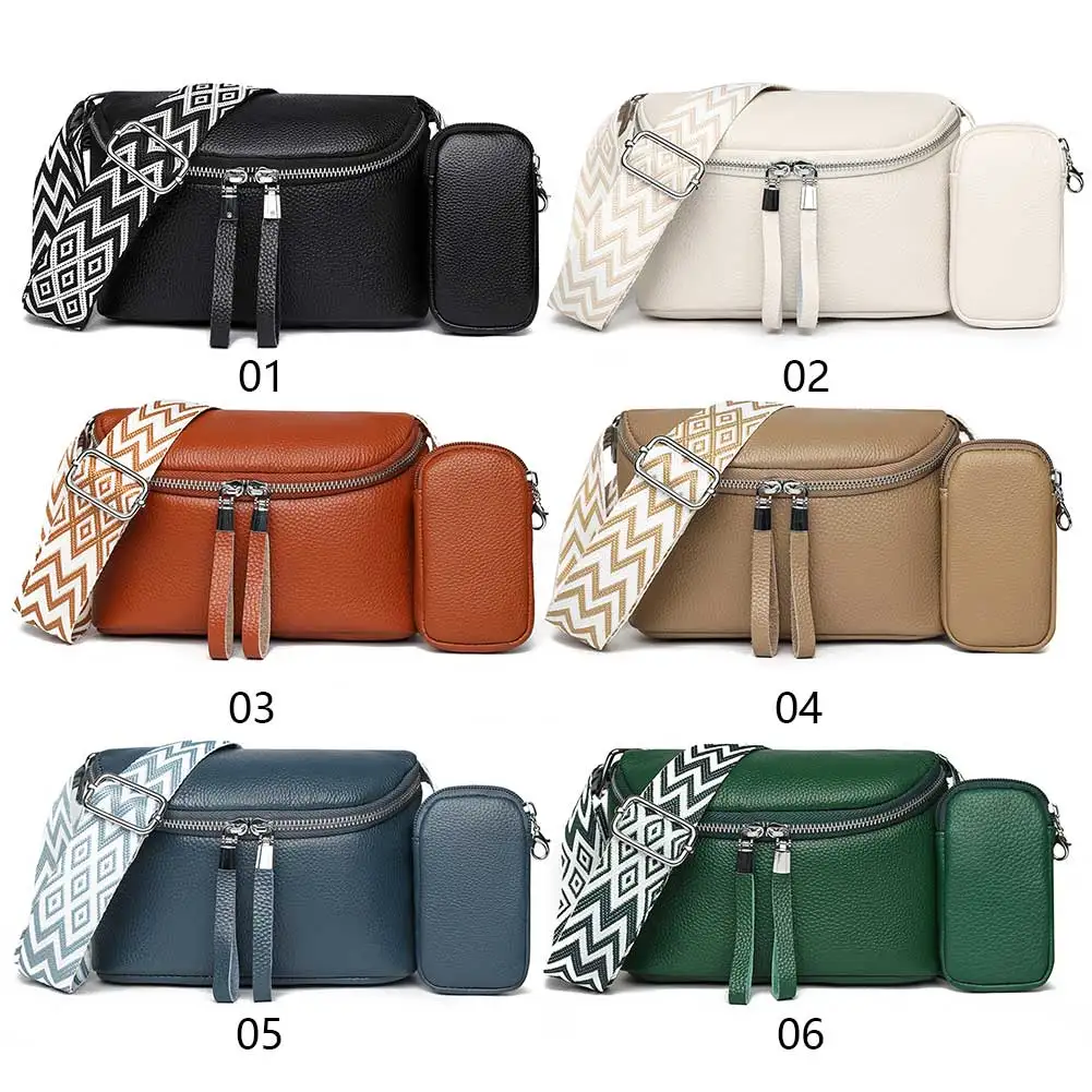 Женская сумка через плечо из ПУ кожи с застежкой-молнией