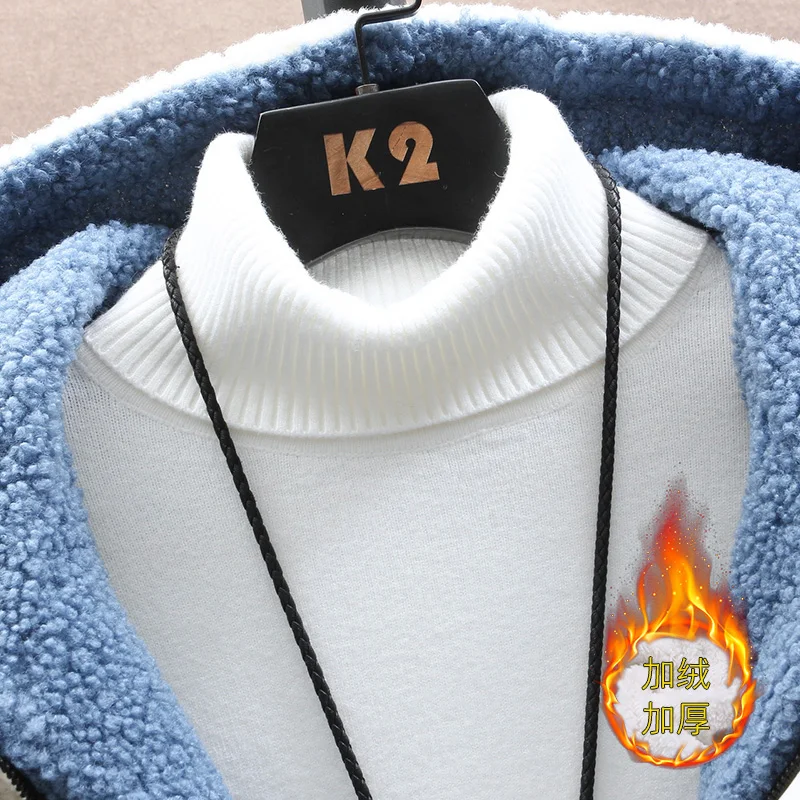 New Men's Winter Fleece Jacket Parka Spring Casual Military Jacket Thickened Warm Aviator Military Jacket