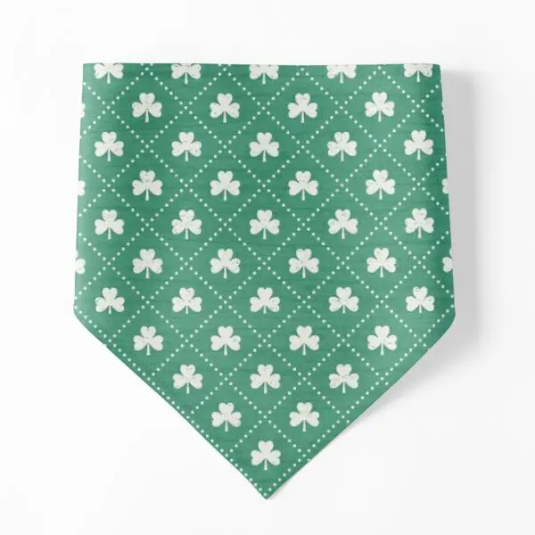 

Изумрудные банданы для собак Shamrock, аксессуары для костюмов для щенков, шарф-ошейник, шейный платок для домашних питомцев, праздничная вечер...