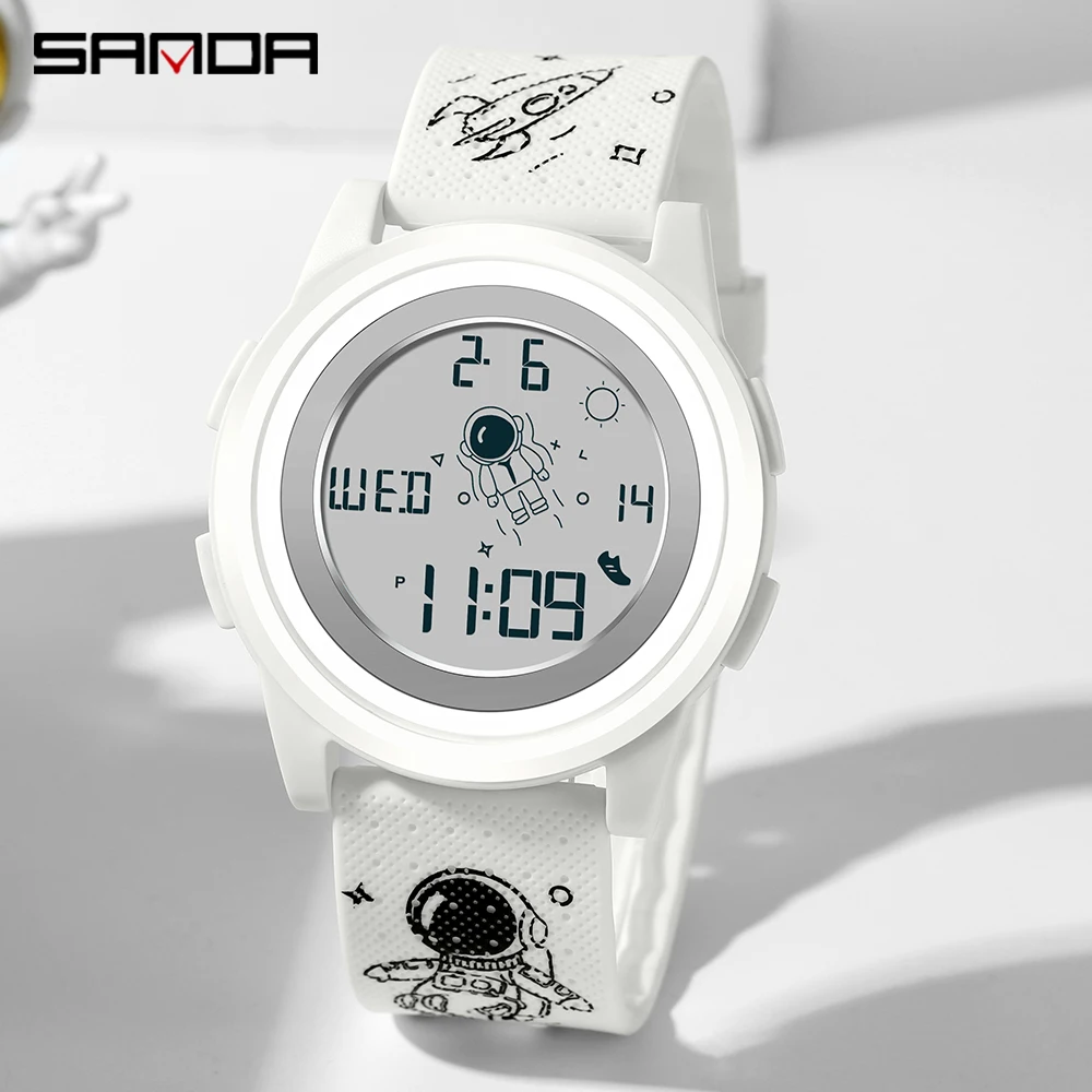 

SANDA Sports Men Watch Fashion Multifunction Digital Wristwatch for Male 50M Waterproof Electronic Clock Relogio Masculino