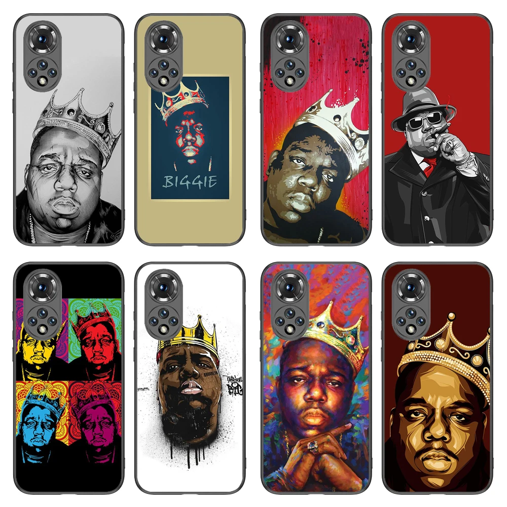 

Notorious BIG Biggie Phone Case For Huawei P30 P40 P50 Pro Mate 40 40PRO HONOR 50 50Pro 50SE Non-Slip Frame Case